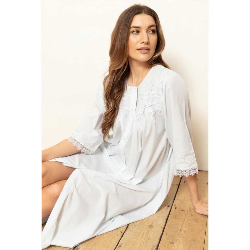 Cottonreal Lawn 3/4 Sleeve Nightdress image number 1